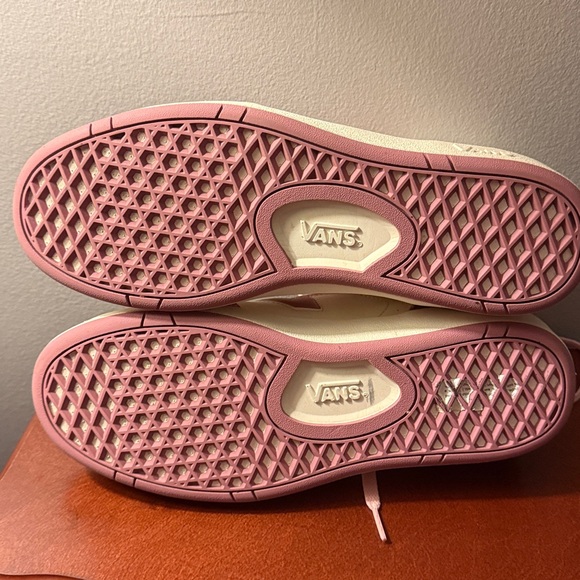 Vans Pink and Cream High-Top Sneakers - Picture 3 of 3